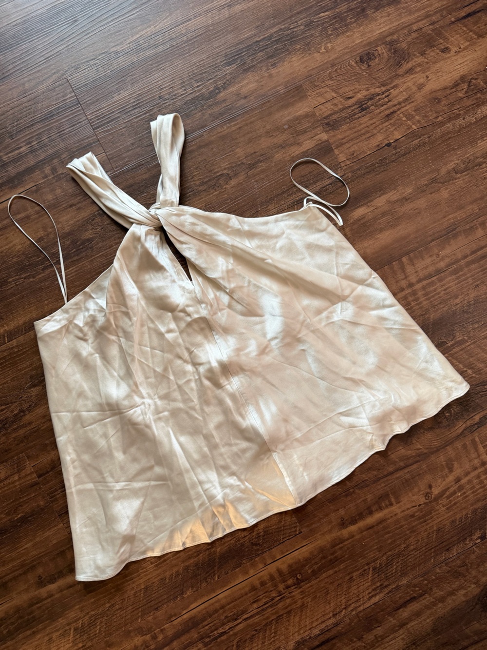 Banana Republic Cream Silk Halter Top